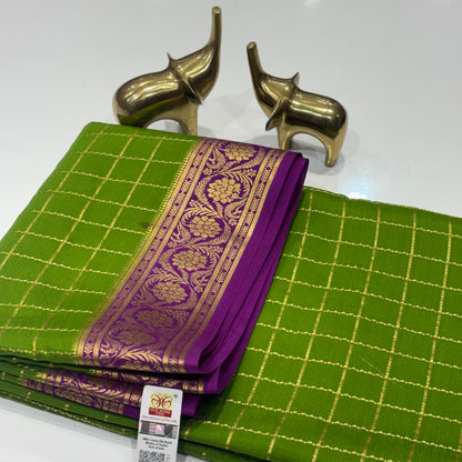 Pure Mysore Crepe Silk Saree