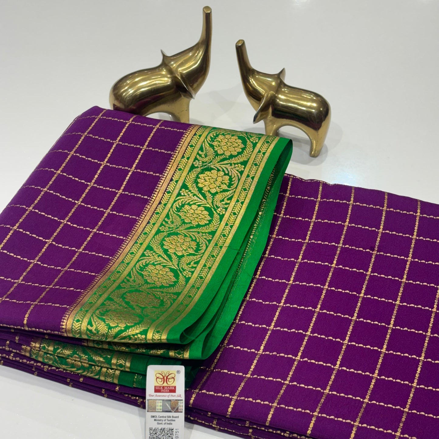 Pure Mysore Crepe Silk Saree