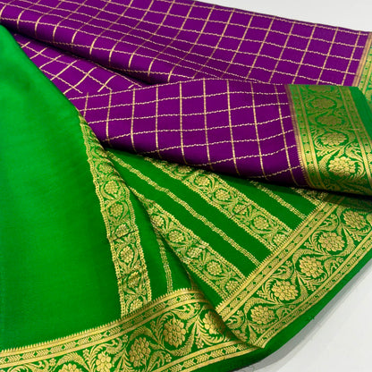 Pure Mysore Crepe Silk Saree