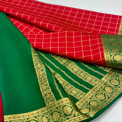 Pure Mysore Crepe Silk Saree