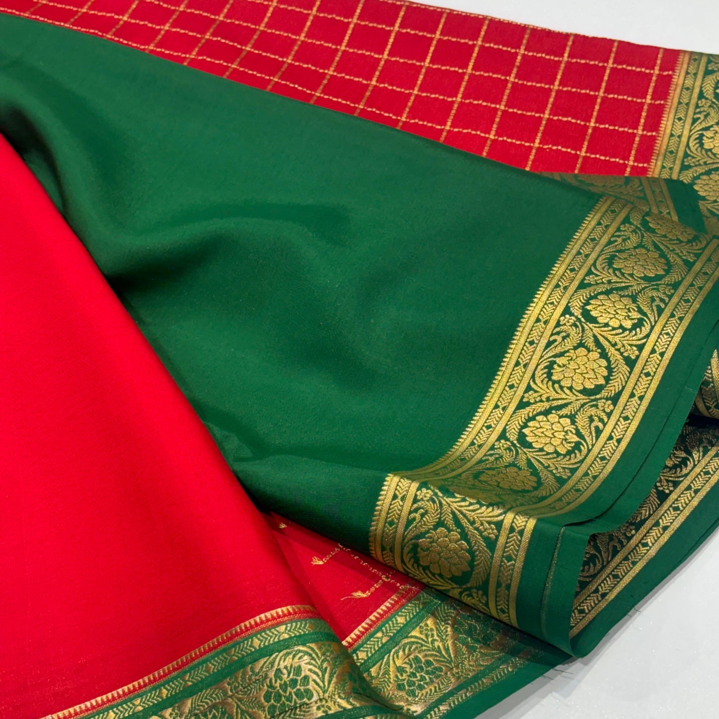 Pure Mysore Crepe Silk Saree