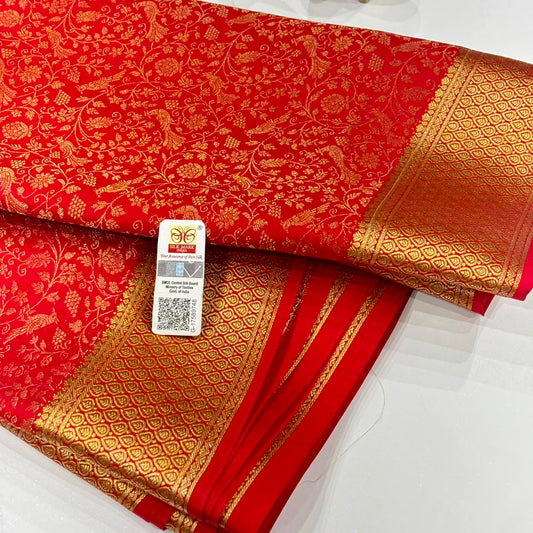Brocade Pure Mysore Silk Saree