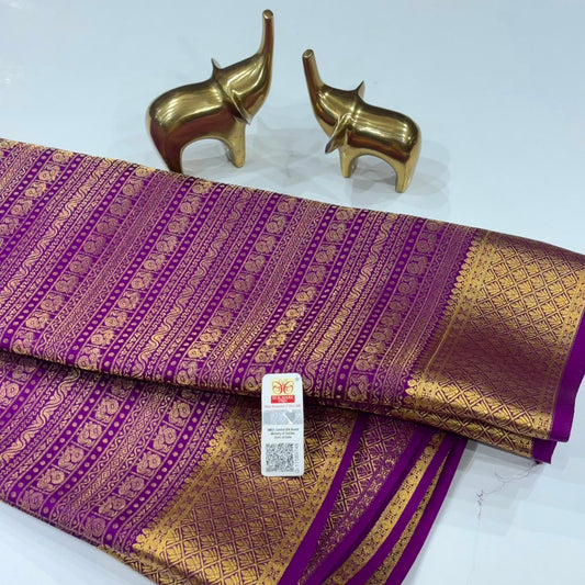Brocade Pure Mysore Silk Saree