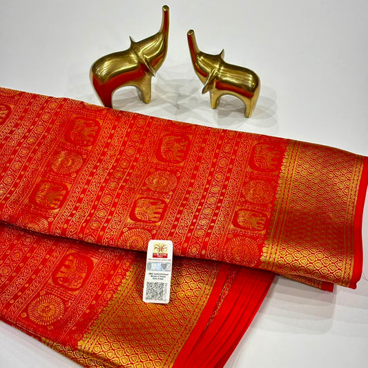Brocade Pure Mysore Silk Saree