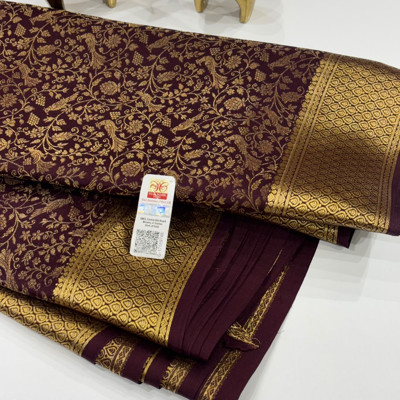 Brocade Pure Mysore Silk Saree