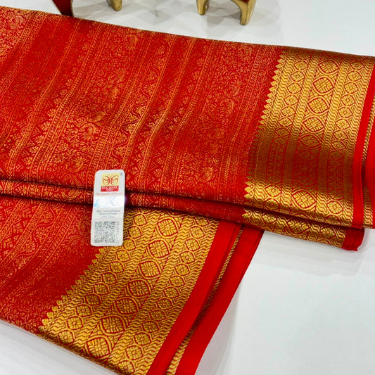 Brocade Pure Mysore Silk Saree