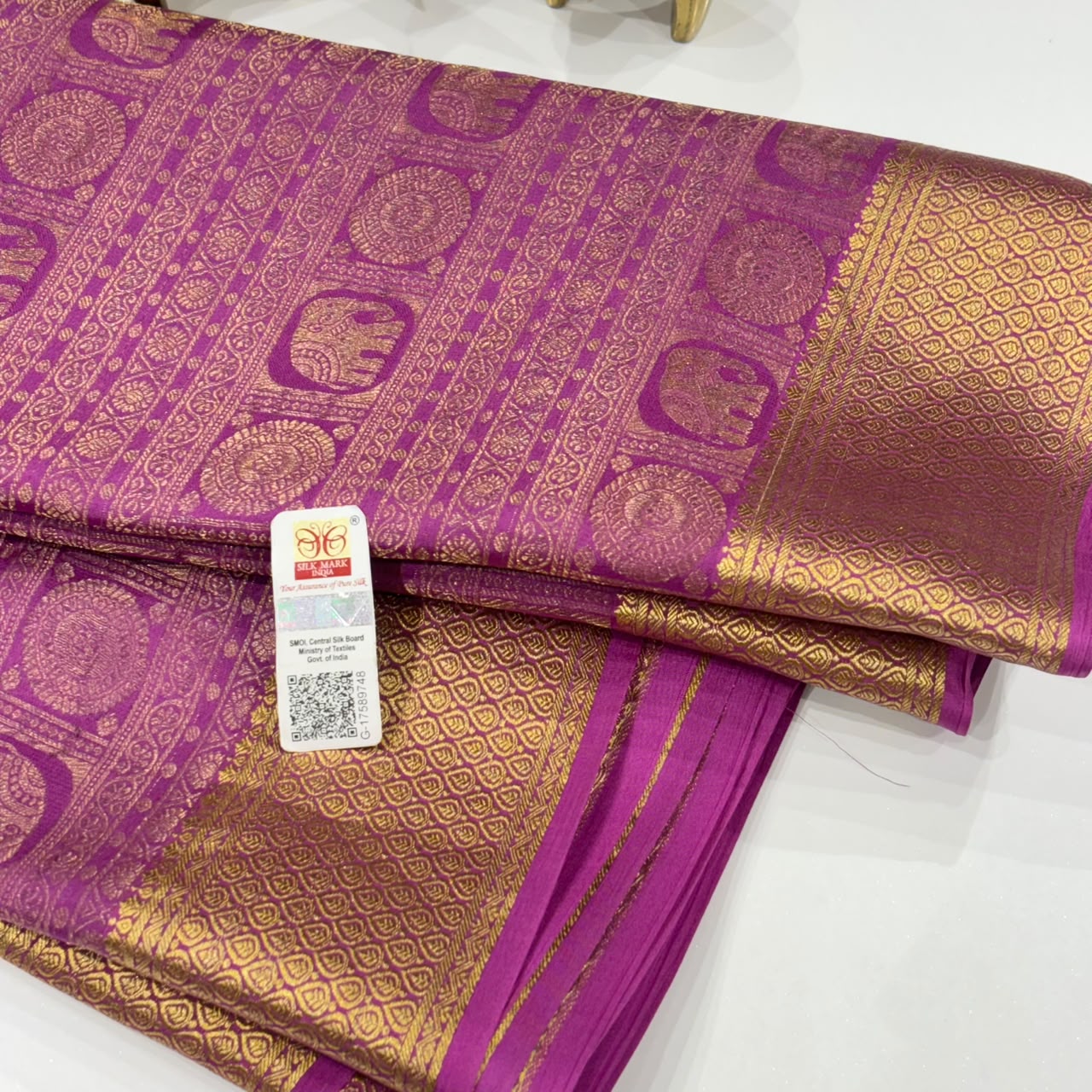 Brocade Pure Mysore Silk Saree