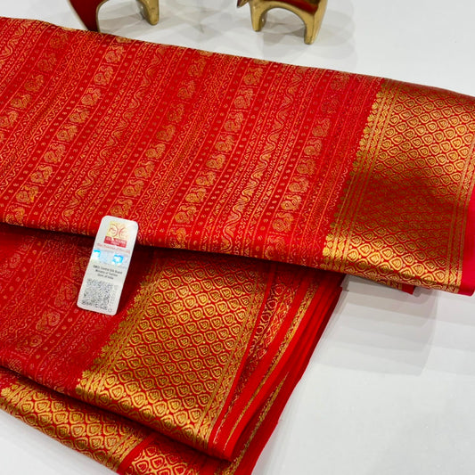 Brocade Pure Mysore Silk Saree