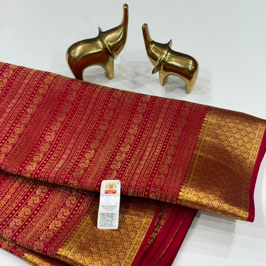 Brocade Pure Mysore Silk Saree
