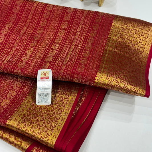 Brocade Pure Mysore Silk Saree