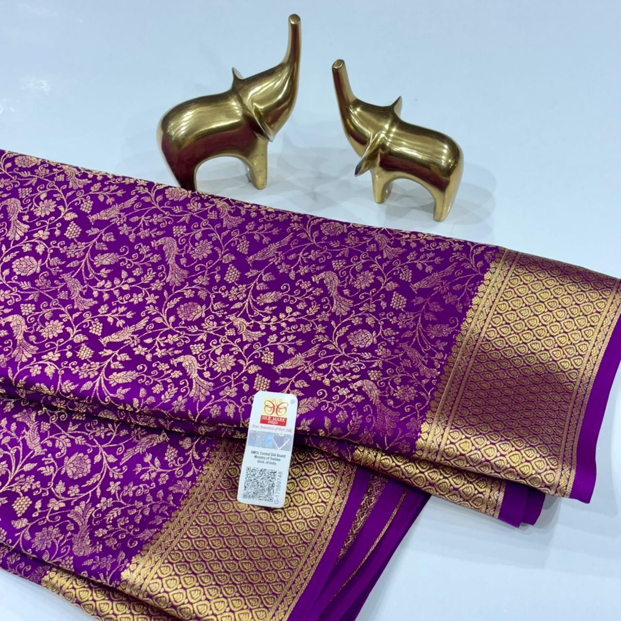 Brocade Pure Mysore Silk Saree