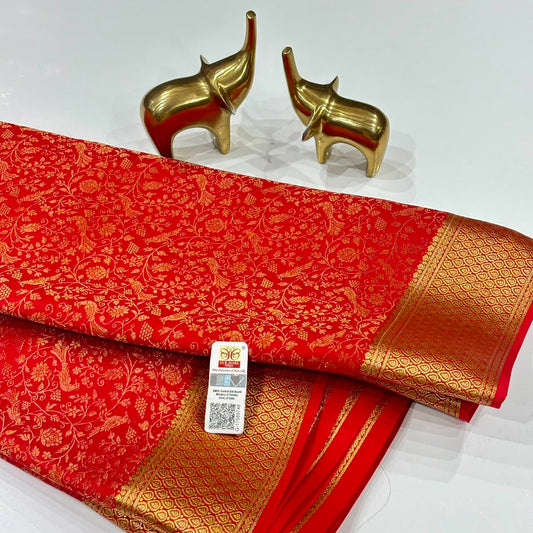 Brocade Pure Mysore Silk Saree