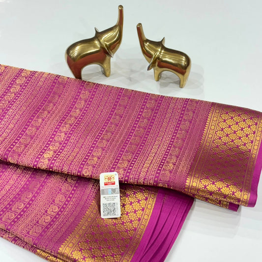 Brocade Pure Mysore Silk Saree