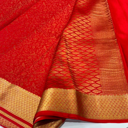 Brocade Pure Mysore Silk Saree