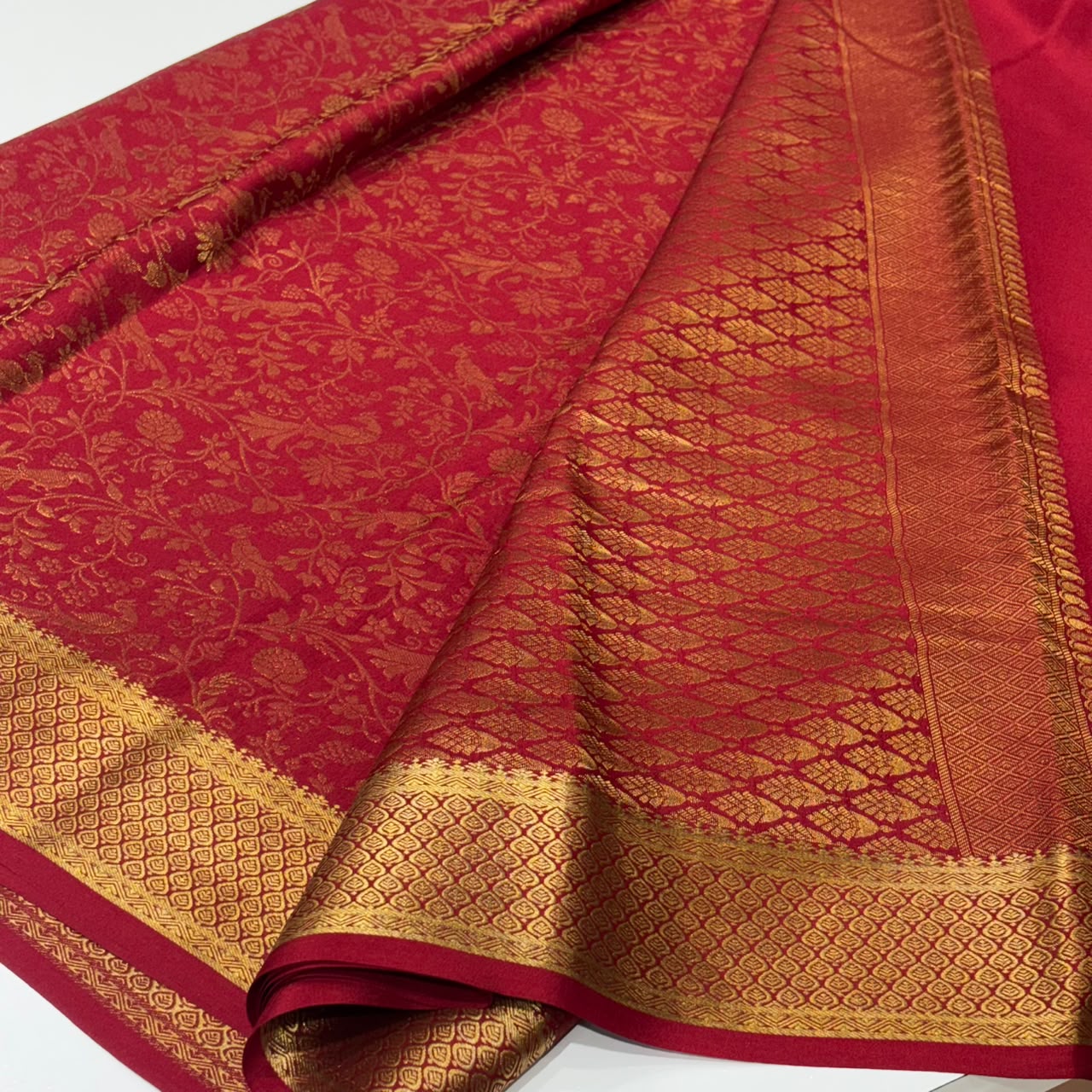 Brocade Pure Mysore Silk Saree