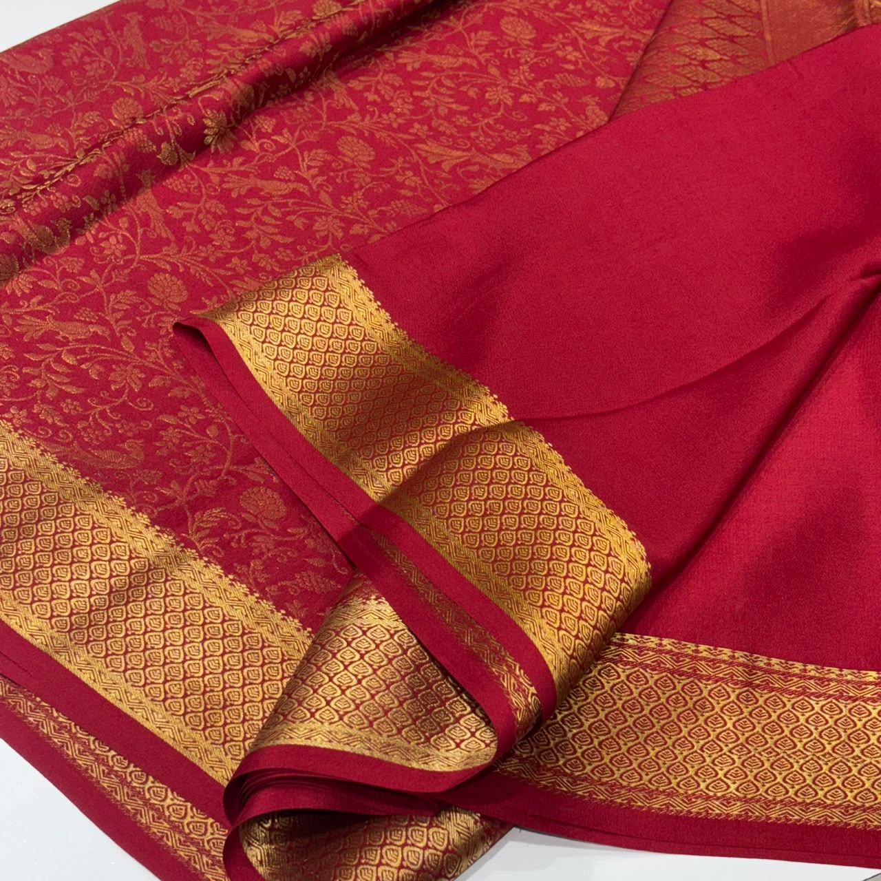 Brocade Pure Mysore Silk Saree
