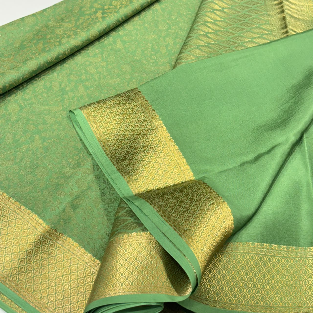Brocade Pure Mysore Silk Saree