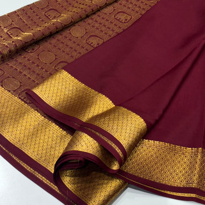 Brocade Pure Mysore Silk Saree