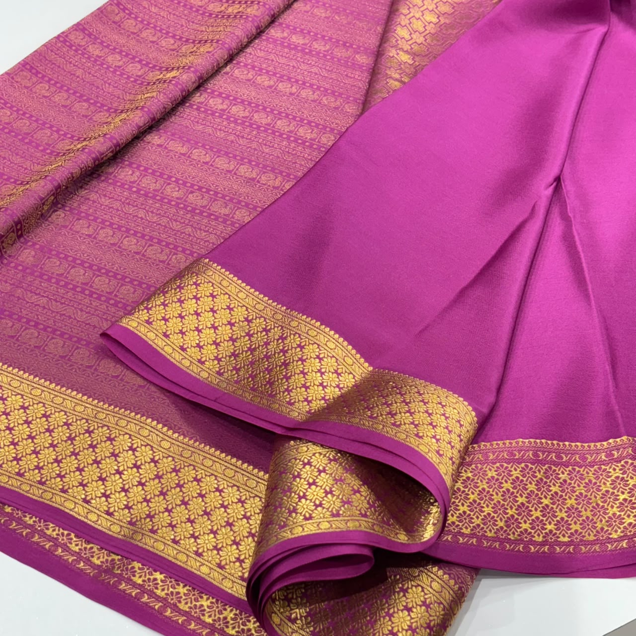 Brocade Pure Mysore Silk Saree