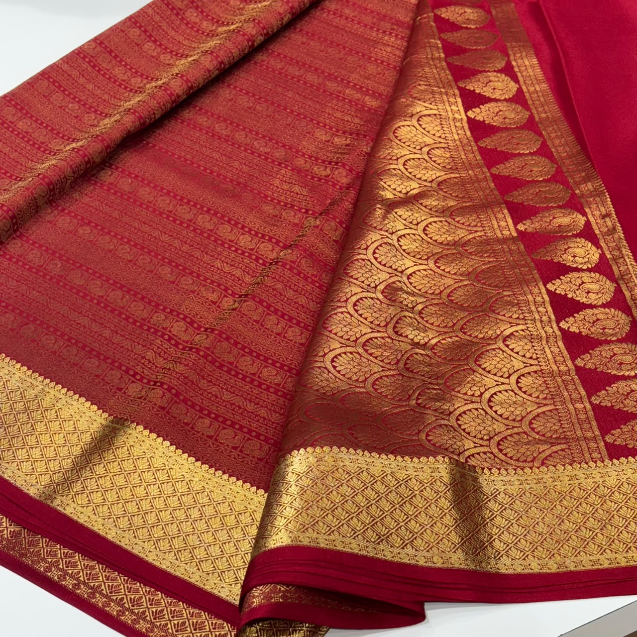 Brocade Pure Mysore Silk Saree