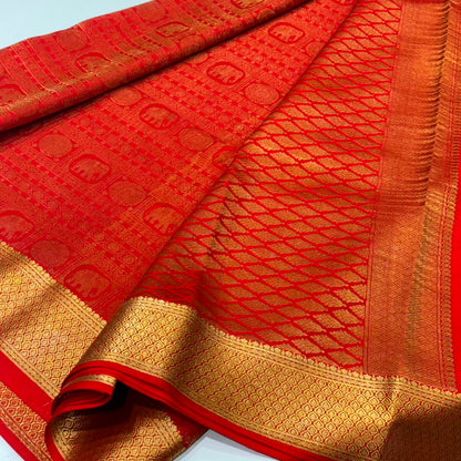 Brocade Pure Mysore Silk Saree