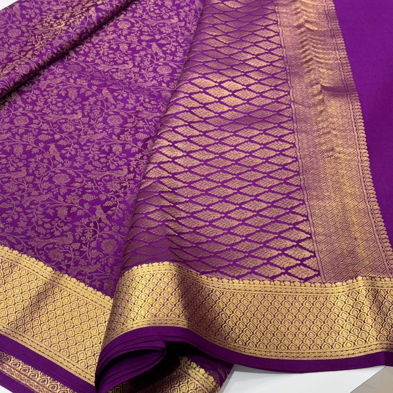 Brocade Pure Mysore Silk Saree