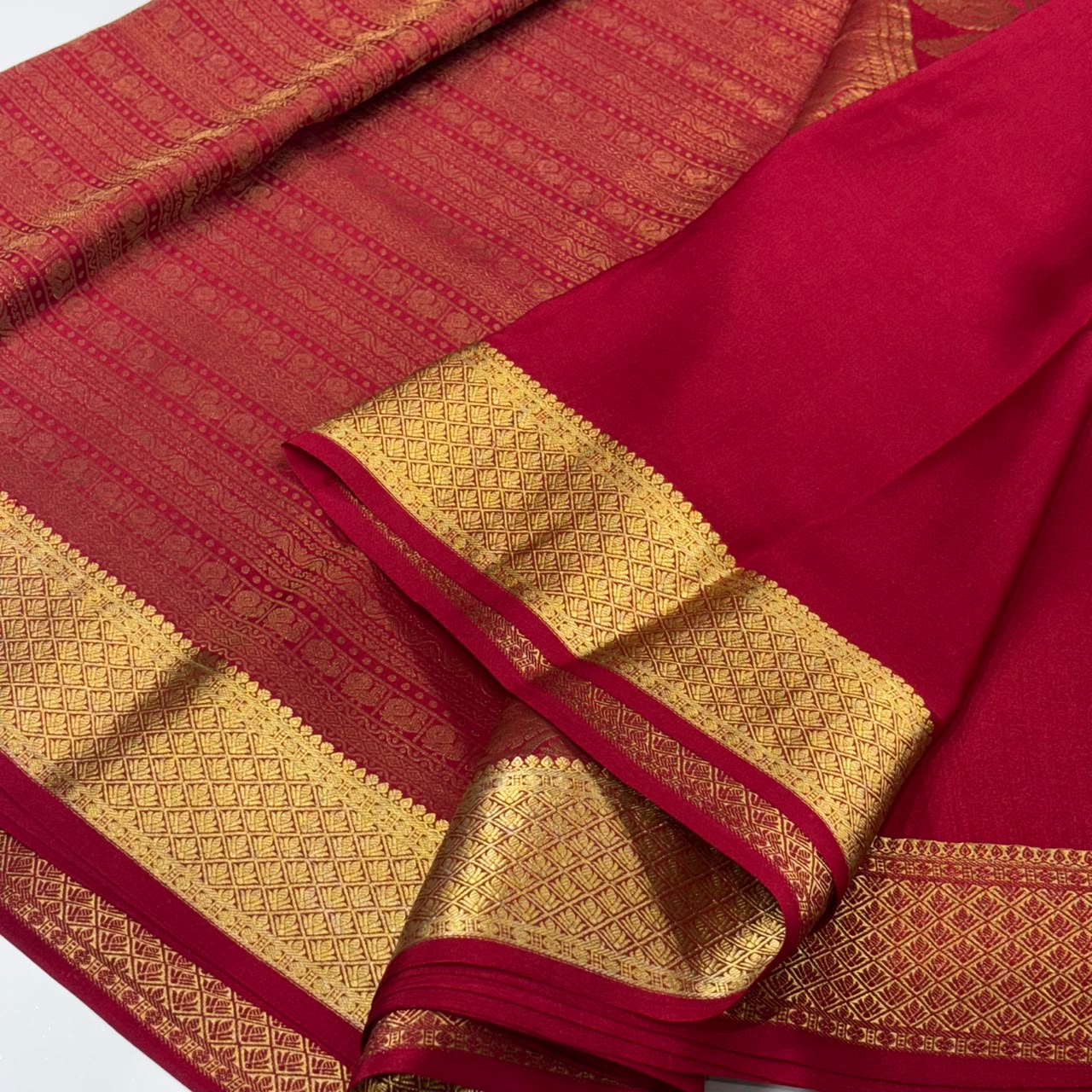 Brocade Pure Mysore Silk Saree