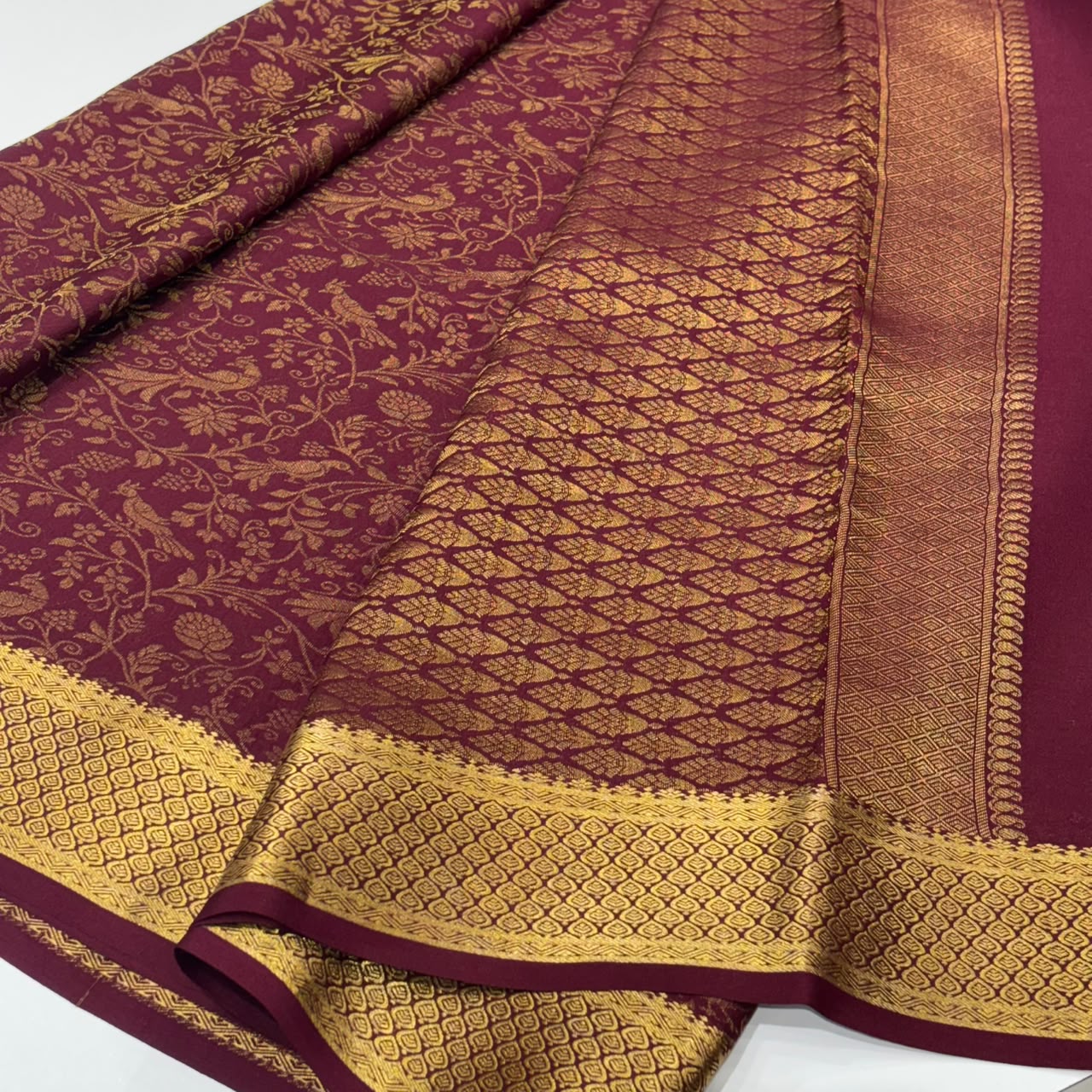 Brocade Pure Mysore Silk Saree