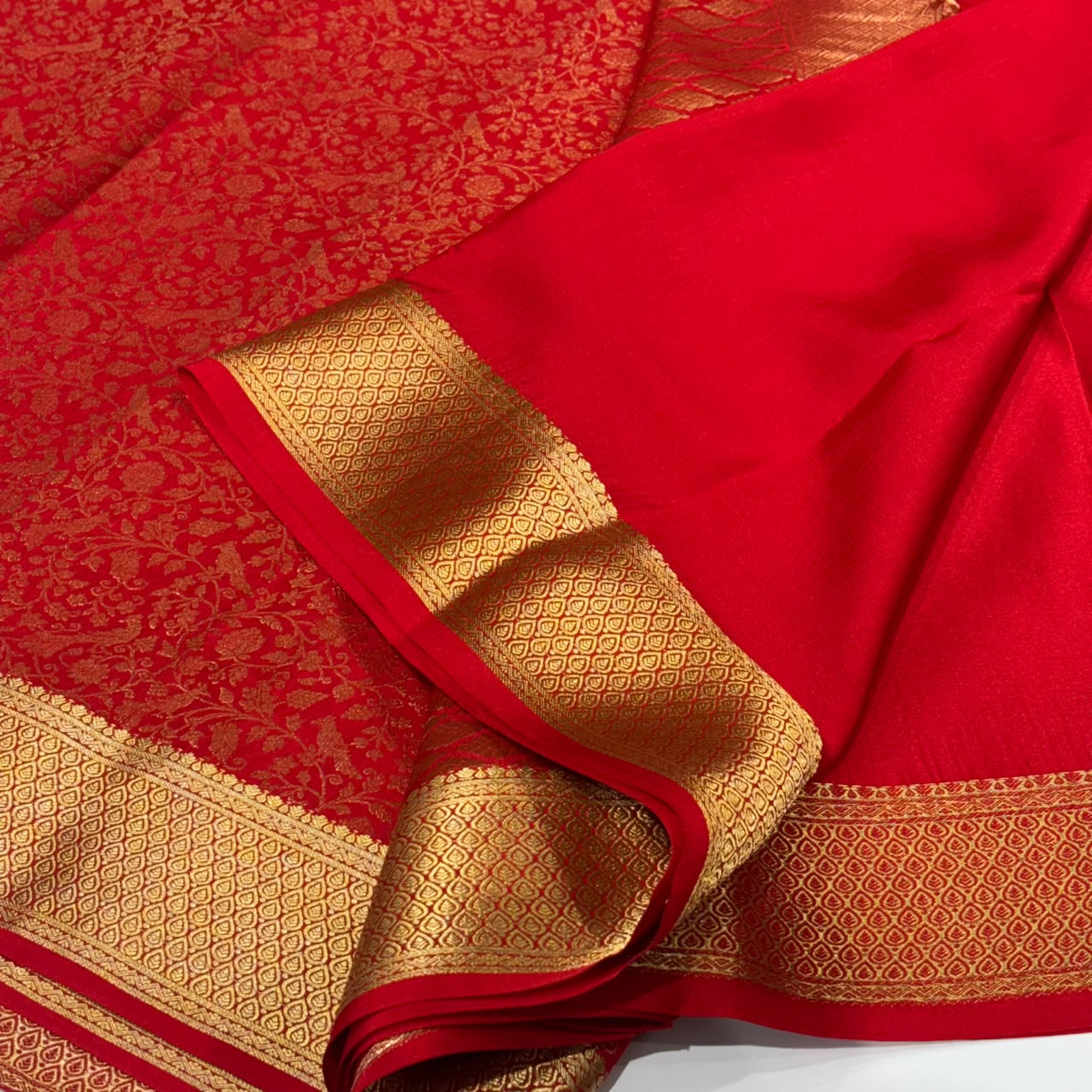 Brocade Pure Mysore Silk Saree