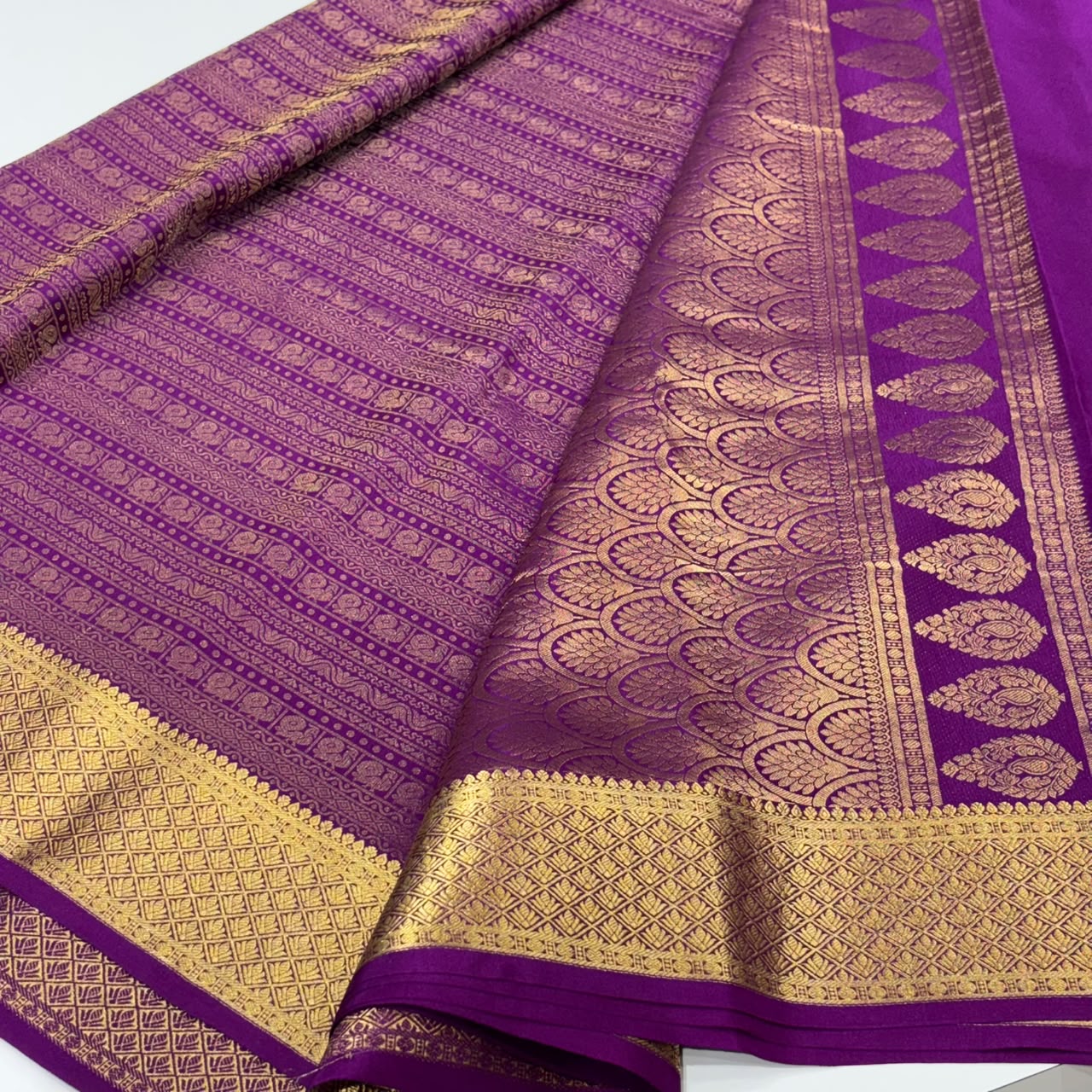 Brocade Pure Mysore Silk Saree