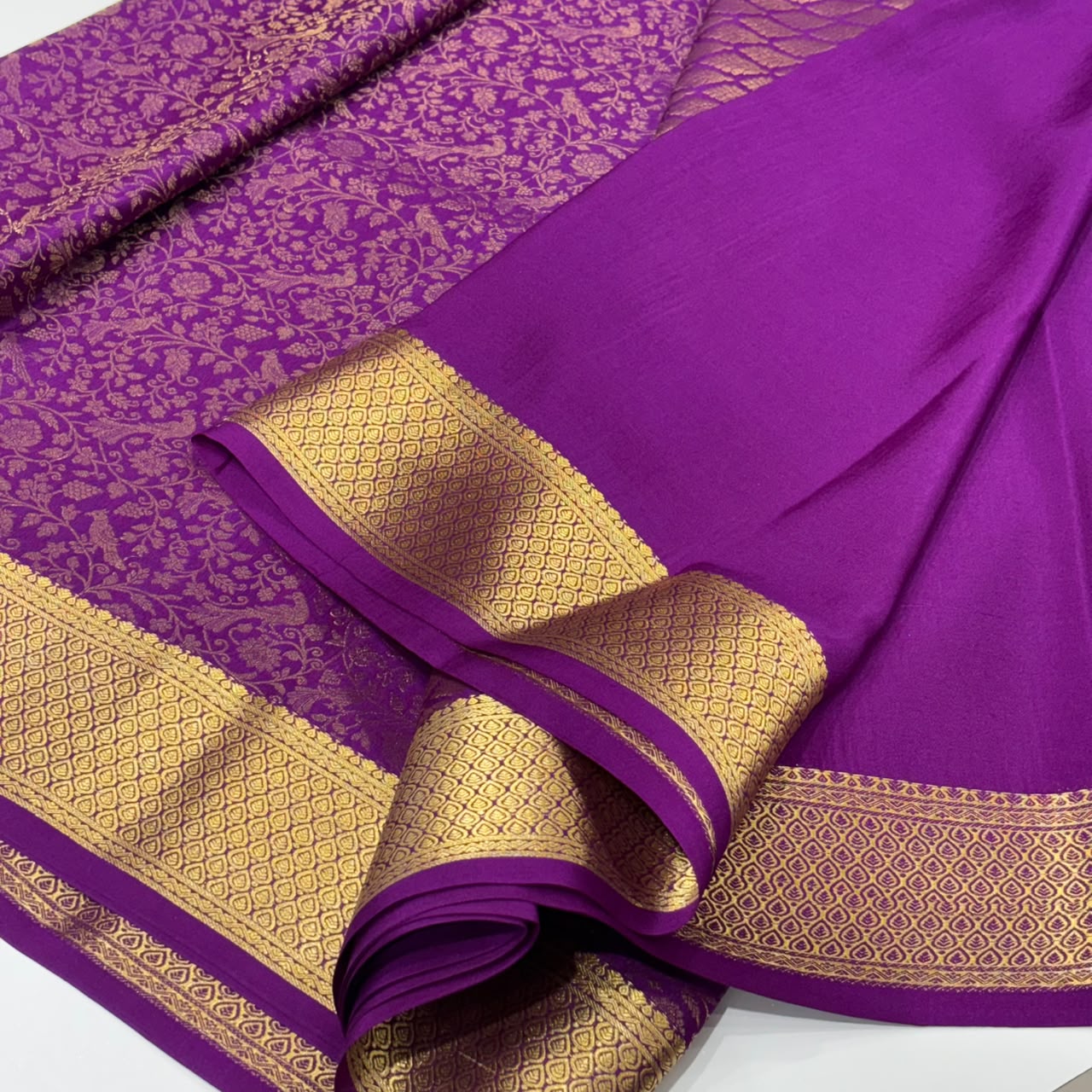 Brocade Pure Mysore Silk Saree