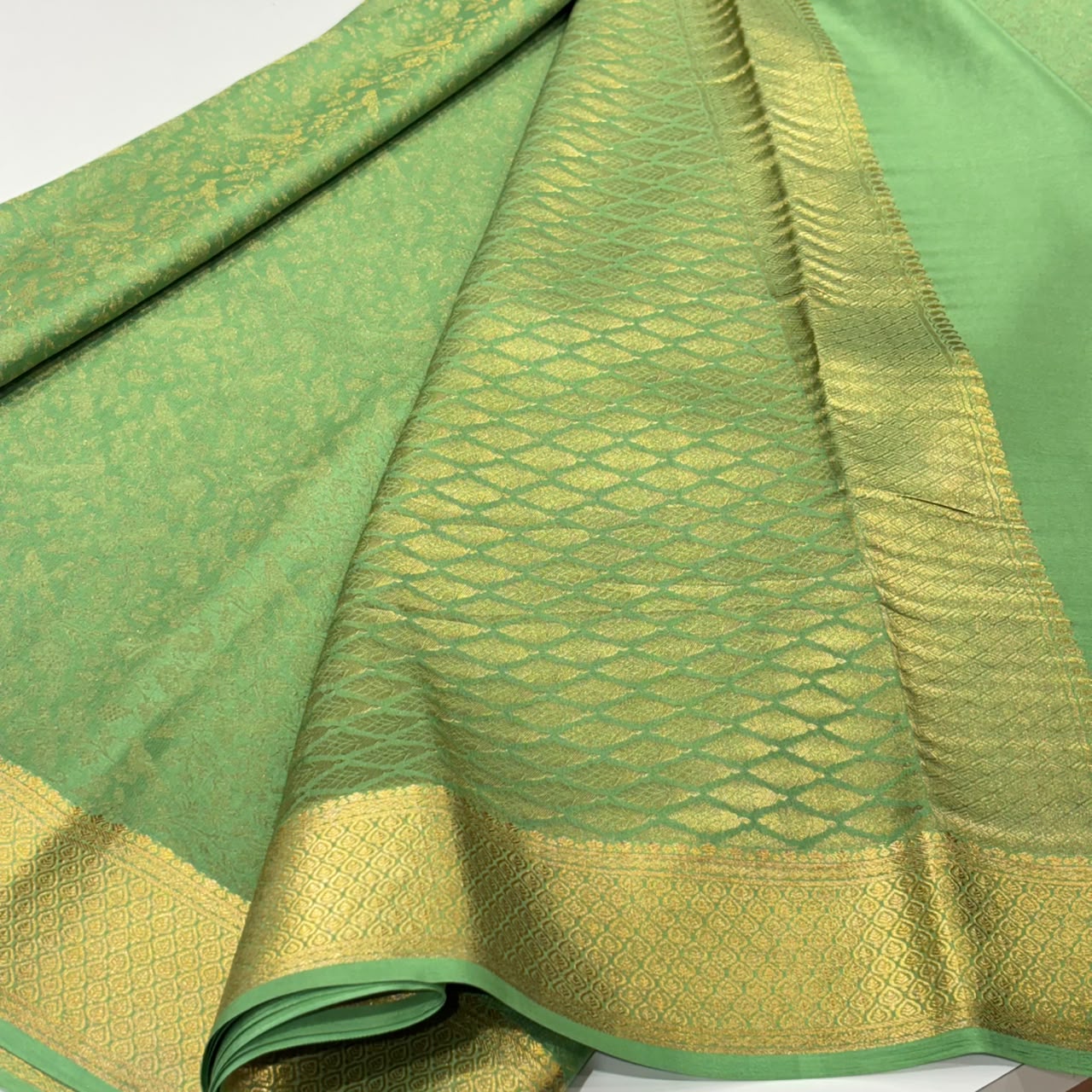 Brocade Pure Mysore Silk Saree