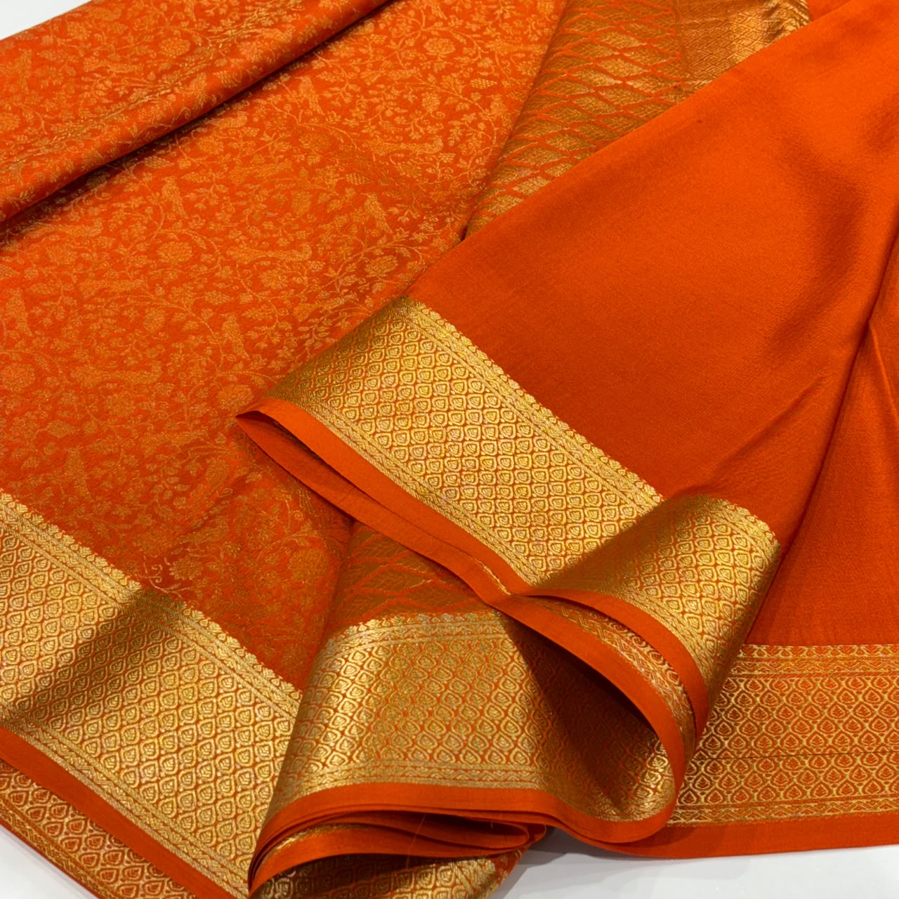Brocade Pure Mysore Silk Saree