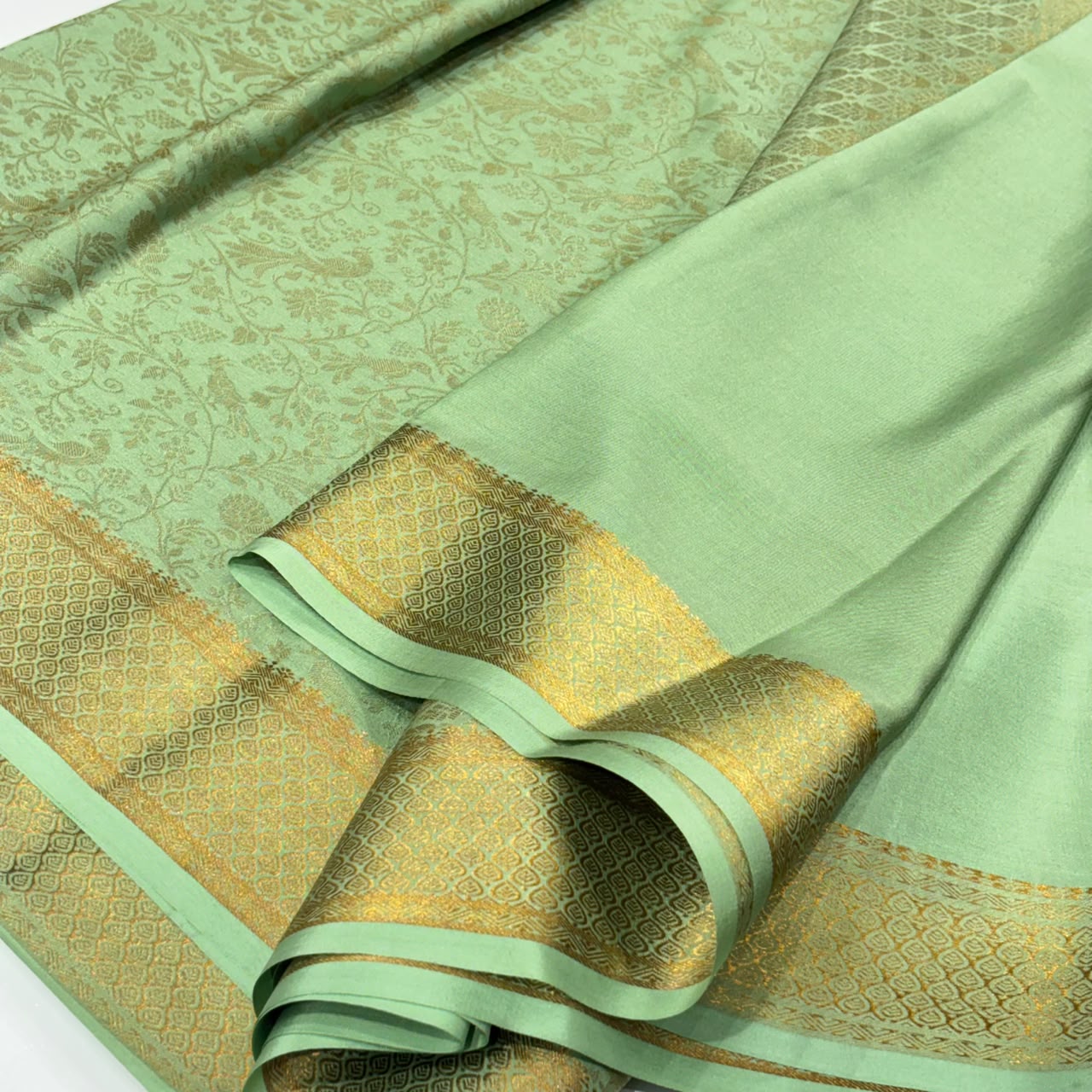Brocade Pure Mysore Silk Saree