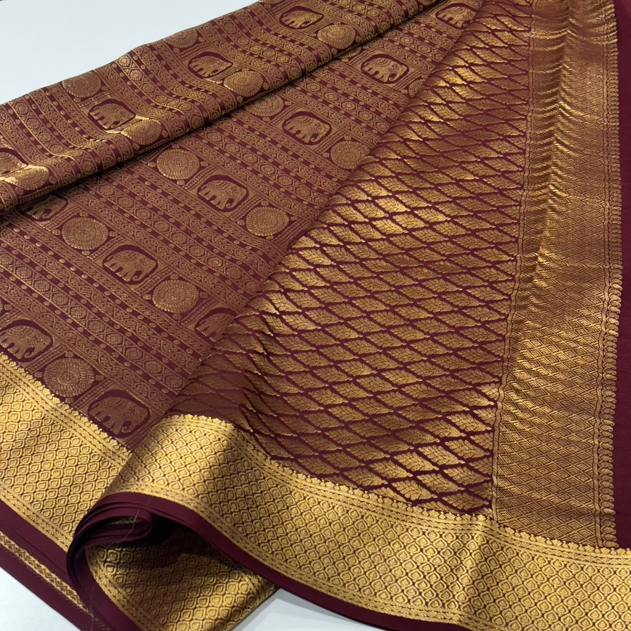 Brocade Pure Mysore Silk Saree