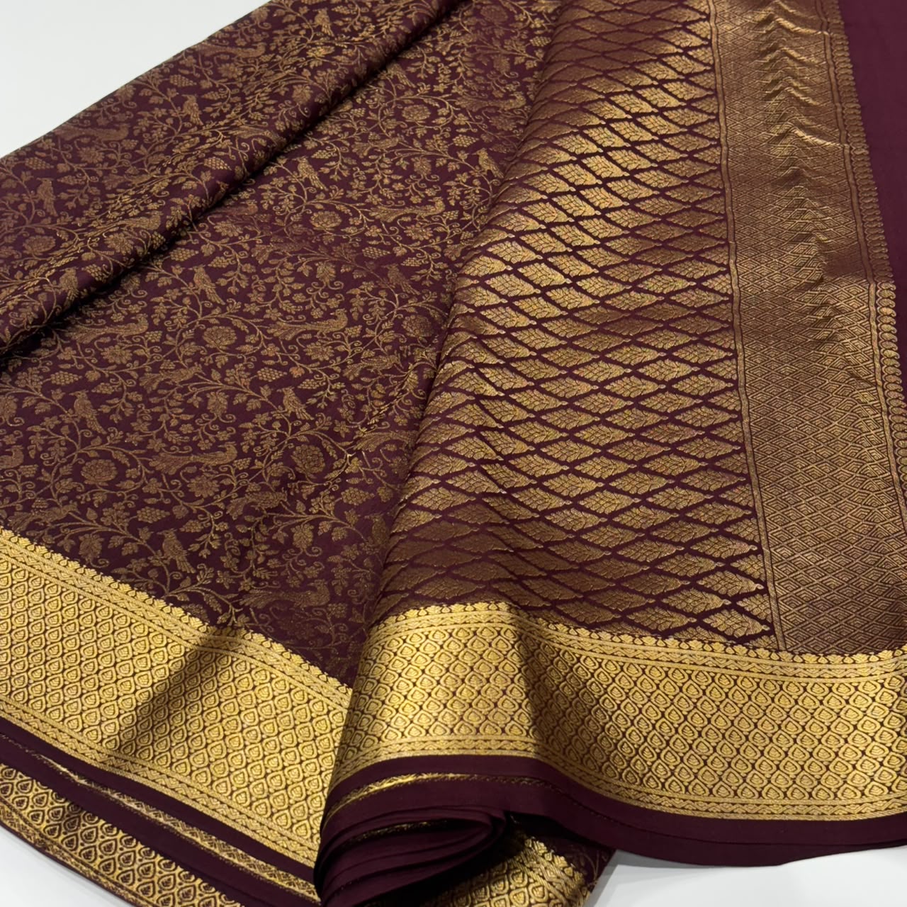 Brocade Pure Mysore Silk Saree