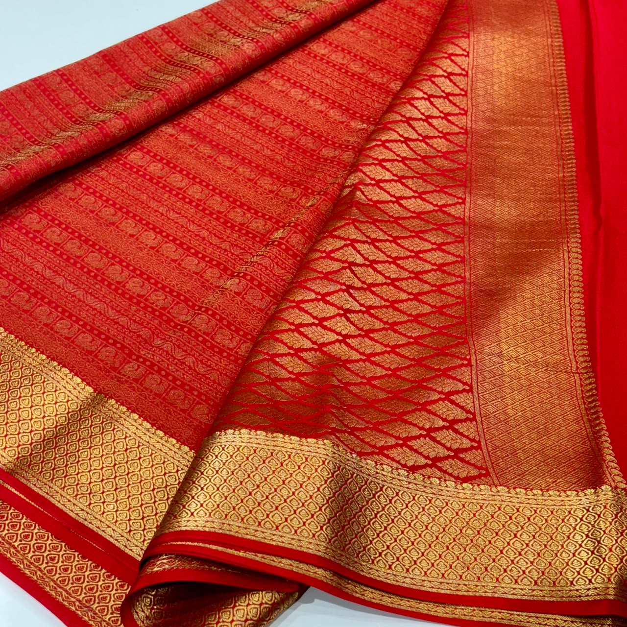 Brocade Pure Mysore Silk Saree