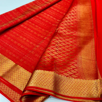 Brocade Pure Mysore Silk Saree