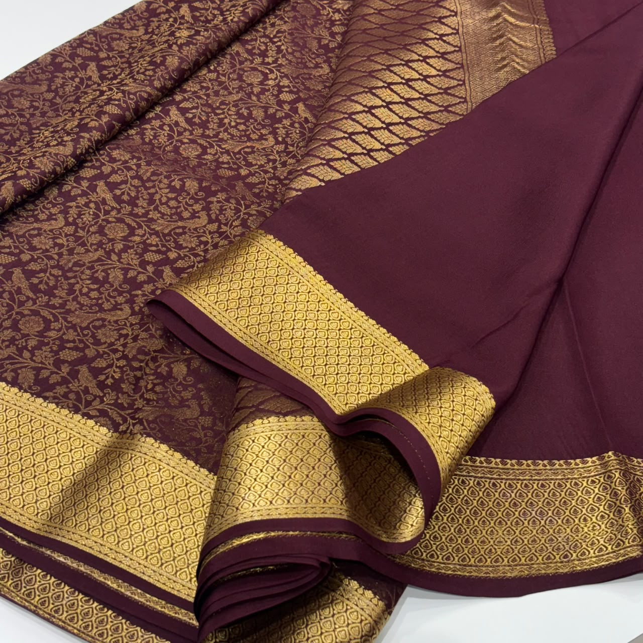 Brocade Pure Mysore Silk Saree