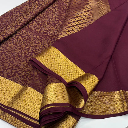 Brocade Pure Mysore Silk Saree