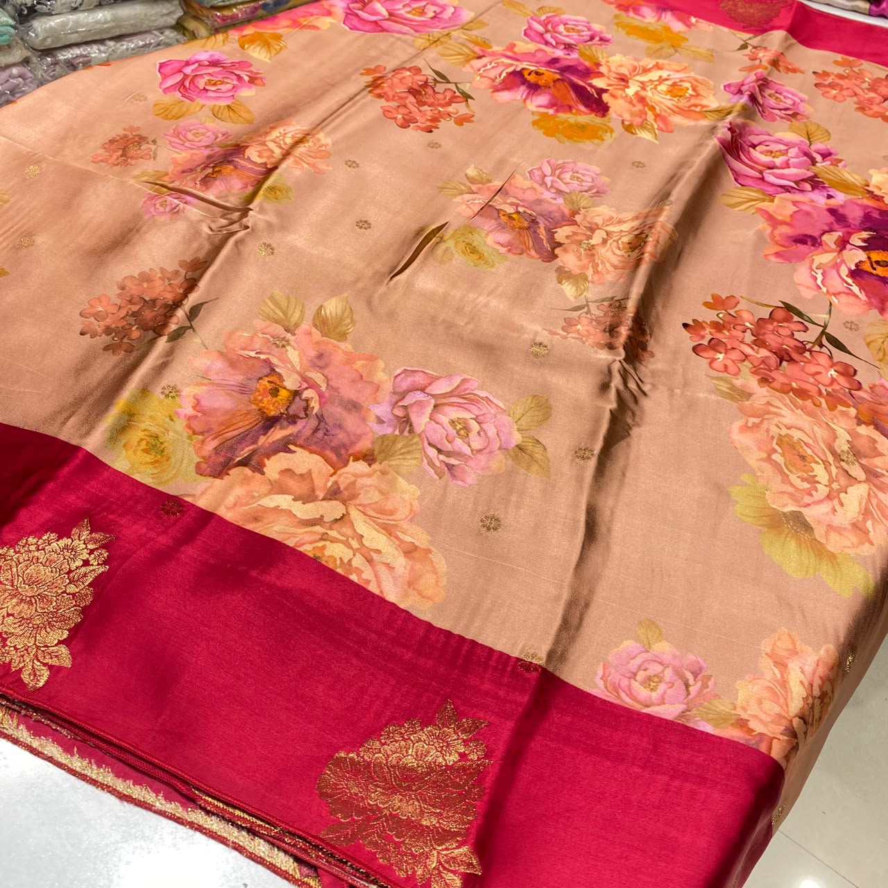 Premium Printed Crepe Saree