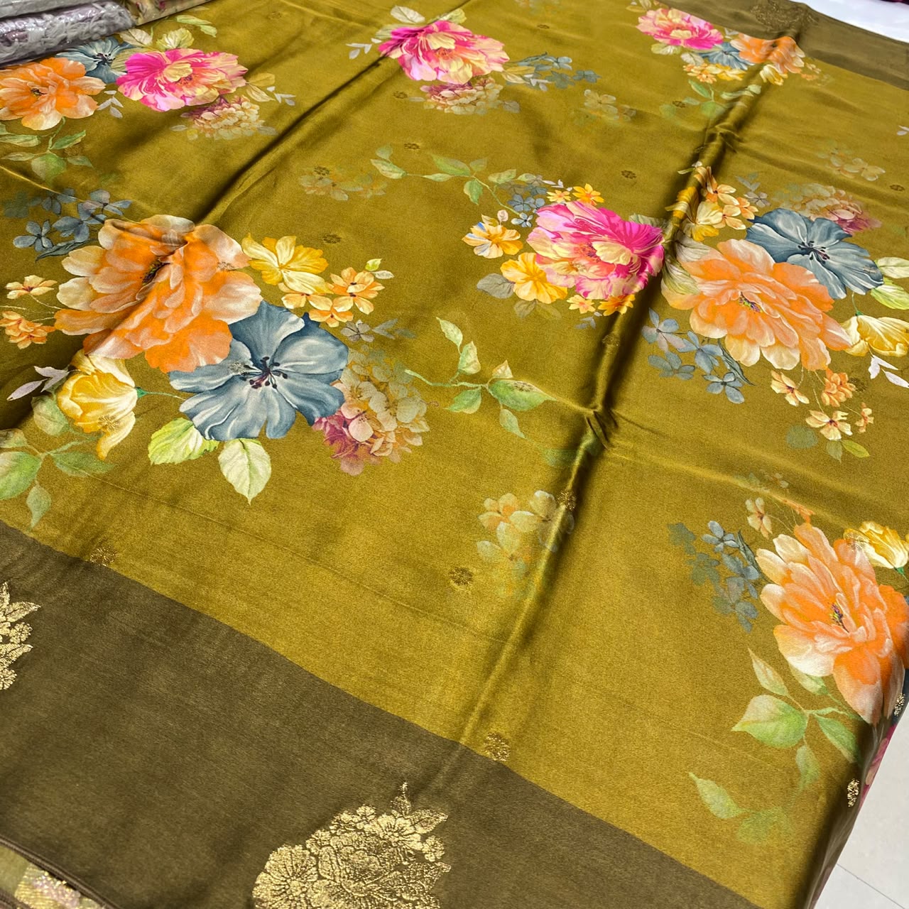 Premium Printed Crepe Saree