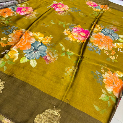 Premium Printed Crepe Saree