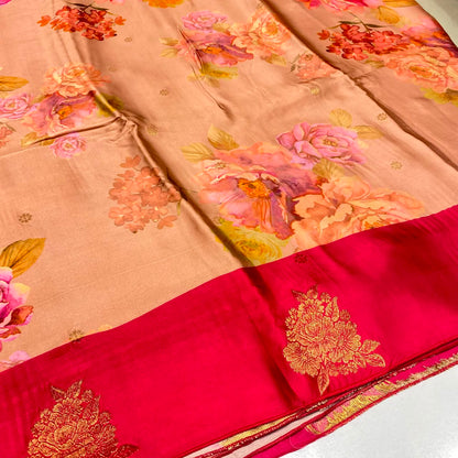 Premium Printed Crepe Saree
