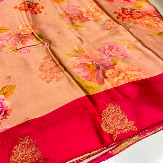 Premium Printed Crepe Saree