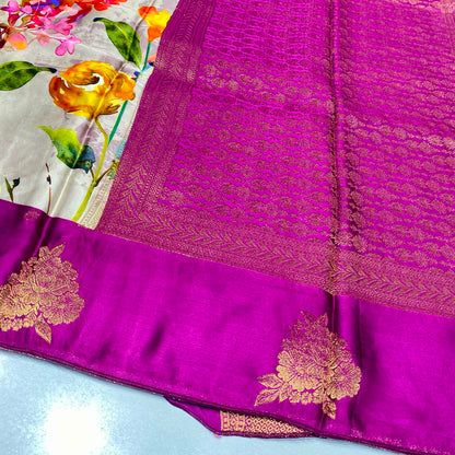 Premium Printed Crepe Saree