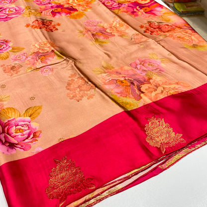 Premium Printed Crepe Saree