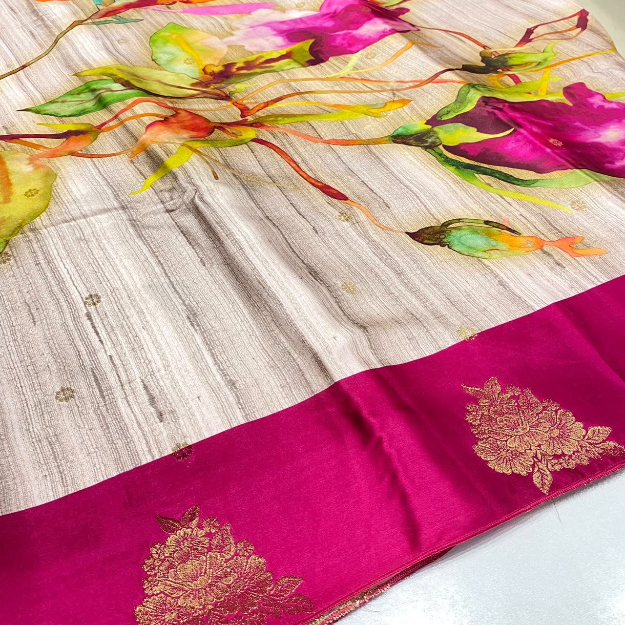 Premium Printed Crepe Saree