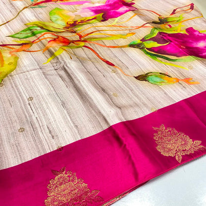 Premium Printed Crepe Saree