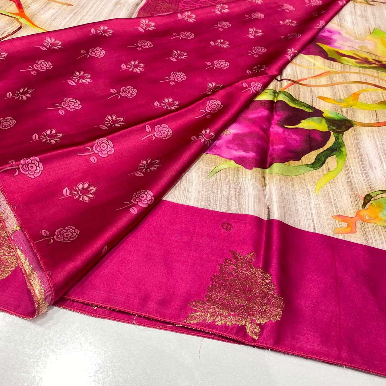 Premium Printed Crepe Saree